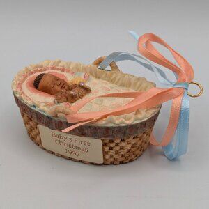 Hallmark Keepsake Baby's First Christmas 1997 Harlem Textile Works NEW